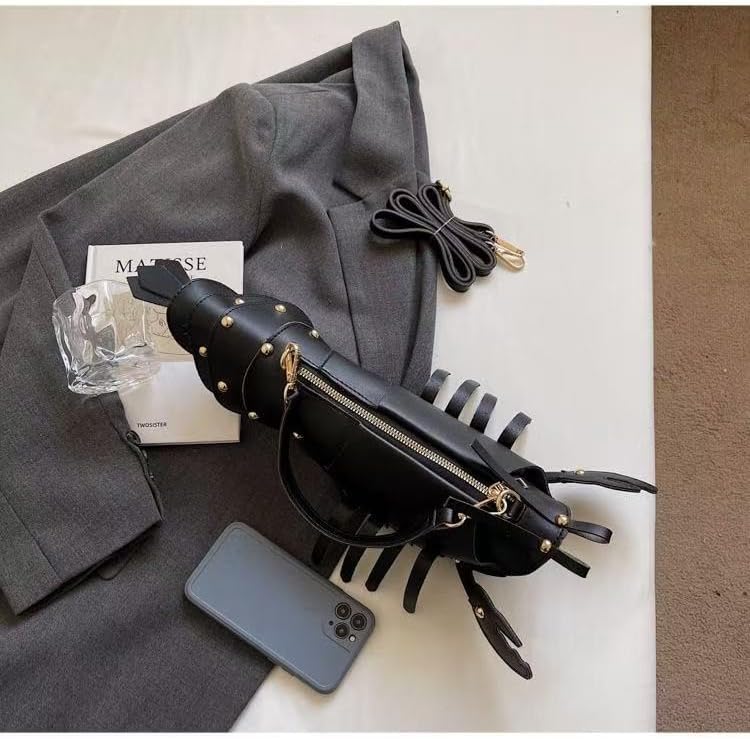 Cute 3D Lobster Shoulder Bag Crossbody Bag, Novelty Purse, Unique Animals Shaped Handbag for Women - Image 3