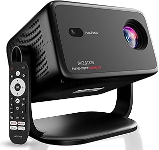 WZATCO Yuva Vibe, Certified OS Smart Home Projector, Native 1080P Fully Automatic, HDMI ARC, WiFi 6 & BT, 14000 Lumens, Sc...