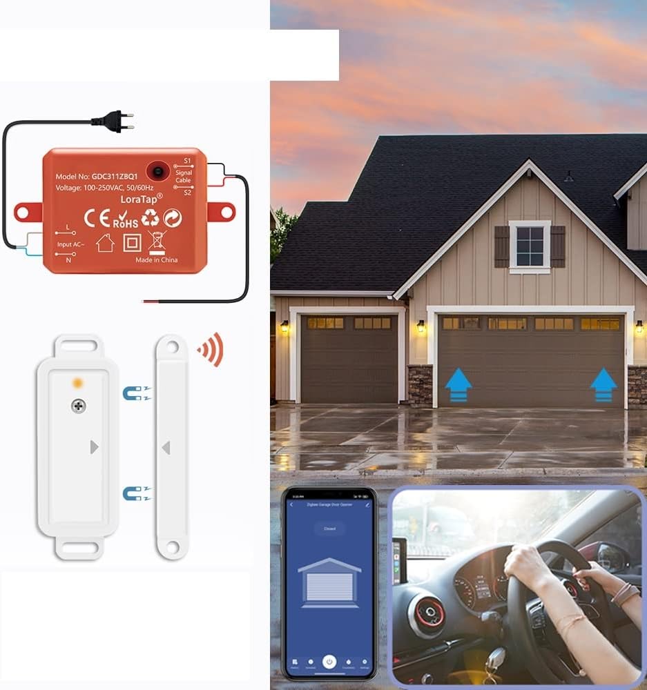 SJL1124 Smart Garage Door Switch Tuya ZigBee 3.0 Garage Door Wireless
