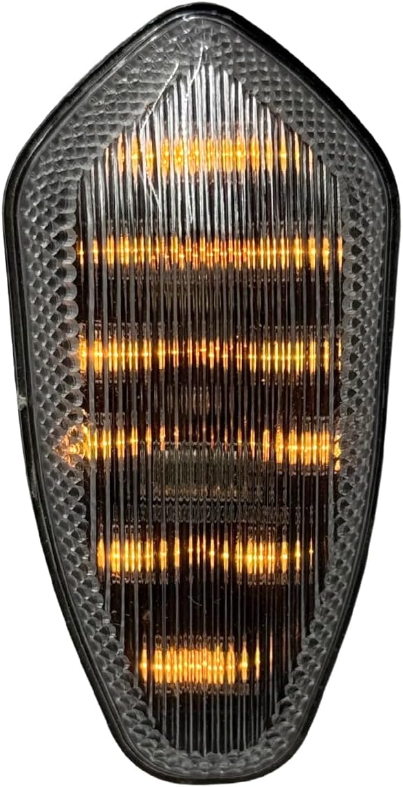 Motorcycle Turn Signals Light Flush Mount Led Turn Signal Indicators For Yamaha YZF R6 2003-2006(Smoke)