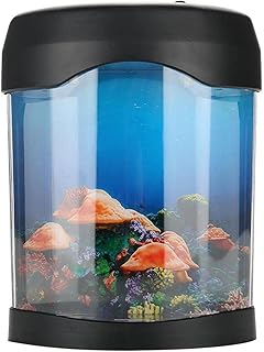 Usb Aquarium Light Desk Mini Fish Tank Mood Led Lighting Color Change Night Lamp Fish Fish Fish Tank Betta Desk Desk Aquarium Fish Tank Tank Fish