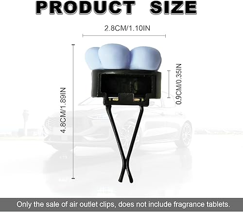 Miniatura 2 de 6 clips de ventilación de automóvil, bonitos clips de ventilación de aire acondicionado para automóvil, clip decorativo de salida de aire