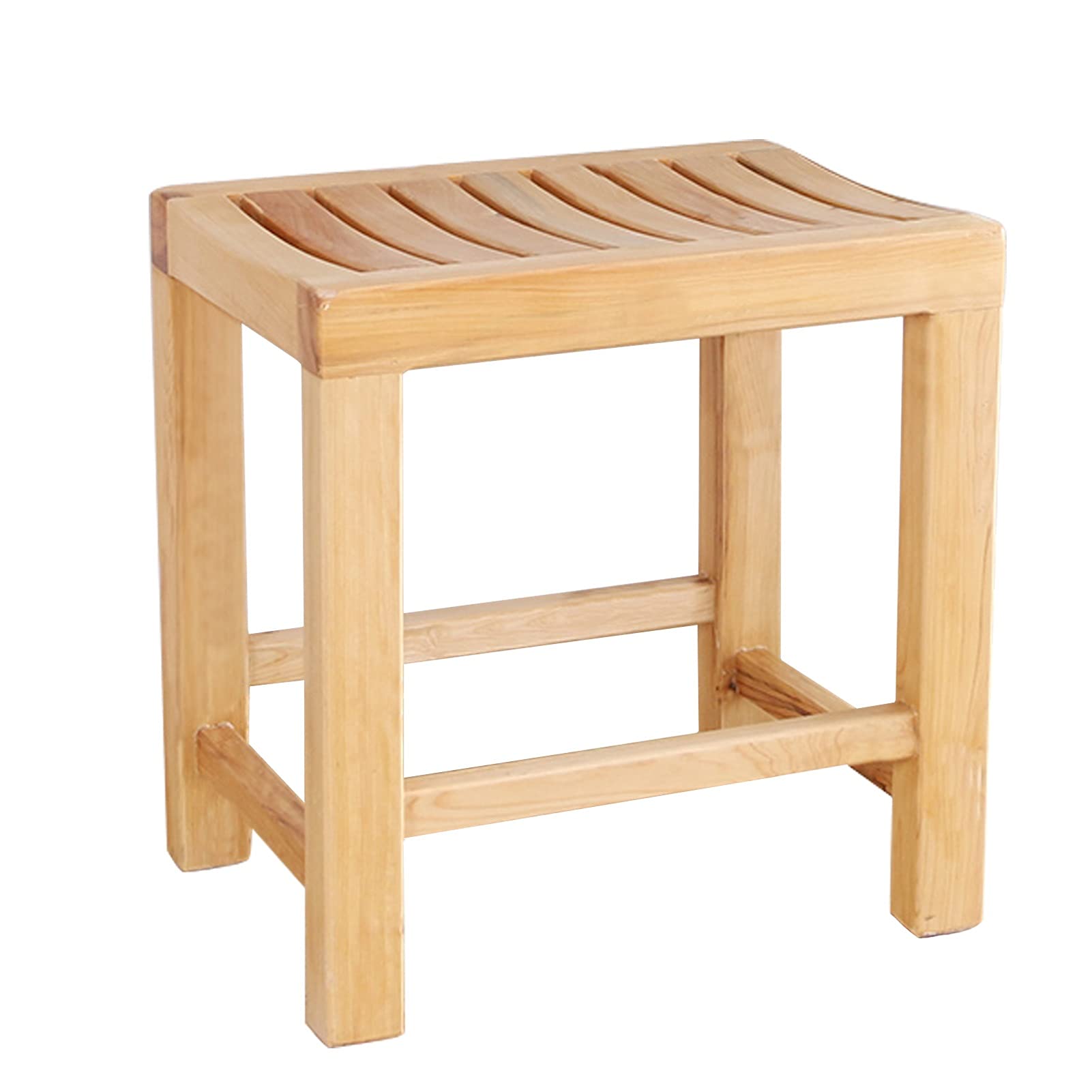 Tabouret de douche de baignoire en bois étanche siège de bain senior et repose-pieds