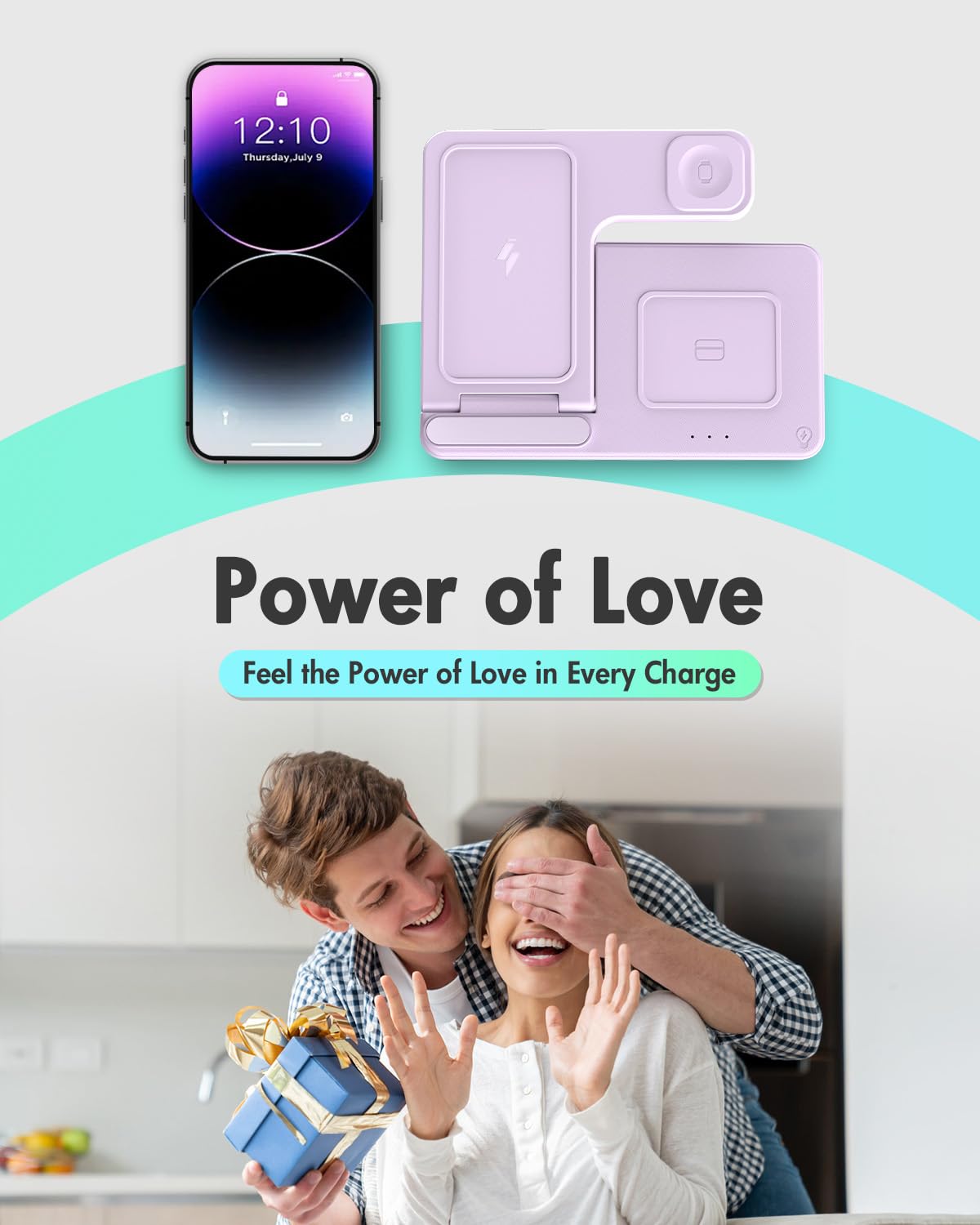 Wireless Charger iPhone Charging Station: 3 in 1 Charger Stand Multiple Devices for Apple - iPhone 17 16e 16 15 14 Pro Max 13 12 11 - Watch 10 9 8 7 6 5 4 3 2 SE and Ultra Series - Airpods 4 3 Pro