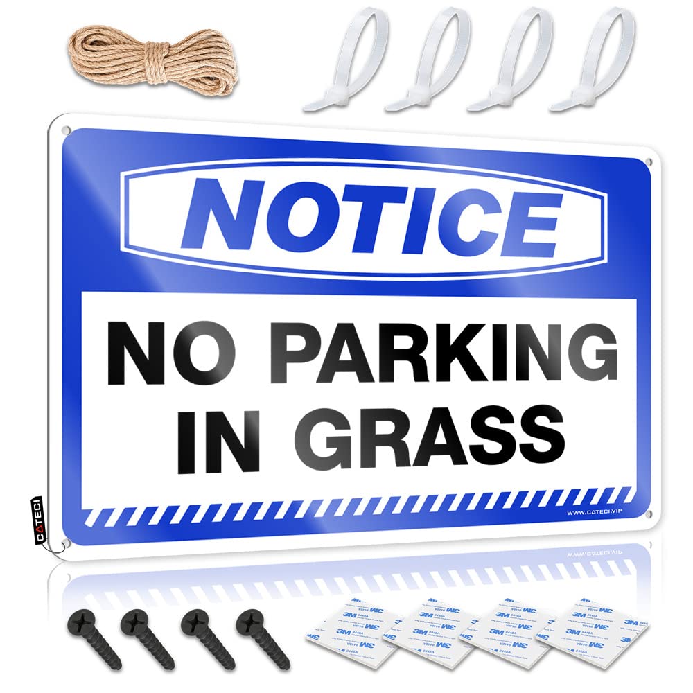 KLIMORA Bath Towel Notice No Parking In Grass Tin Sign White Hand Towels For Bathroom Microfiber Towel(30X40CM)