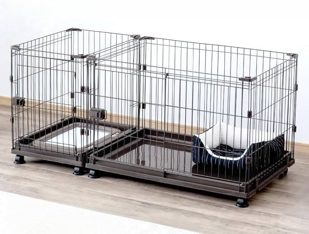 大型　コンビネーションサークル　ケージ 棚付き　犬・猫用 大型 コンビネーションサークル ケージ 木製棚付き 犬・猫用