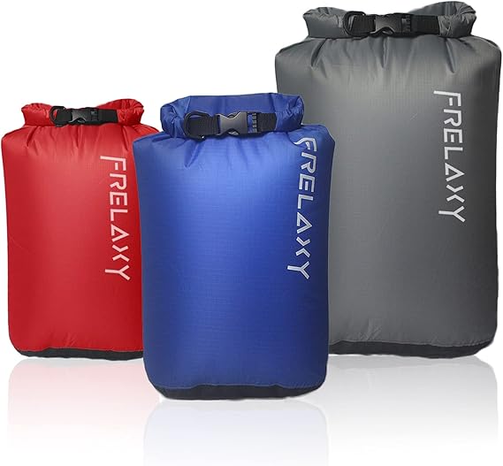 Frelaxy Dry Sack 3Pack/5Pack, Ultralight Dry Bags, Outdoor Sacks Keep