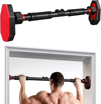 Door Frame Chinning Bar Gym Exercise Equipment | Ergonomic Design Pull Up Bar for Gym Home Workout Office Outdoor Fitness