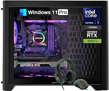 Lenovo Legion Tower 5i Gaming Desktop - Intel 20-Core, RTX 5060Ti