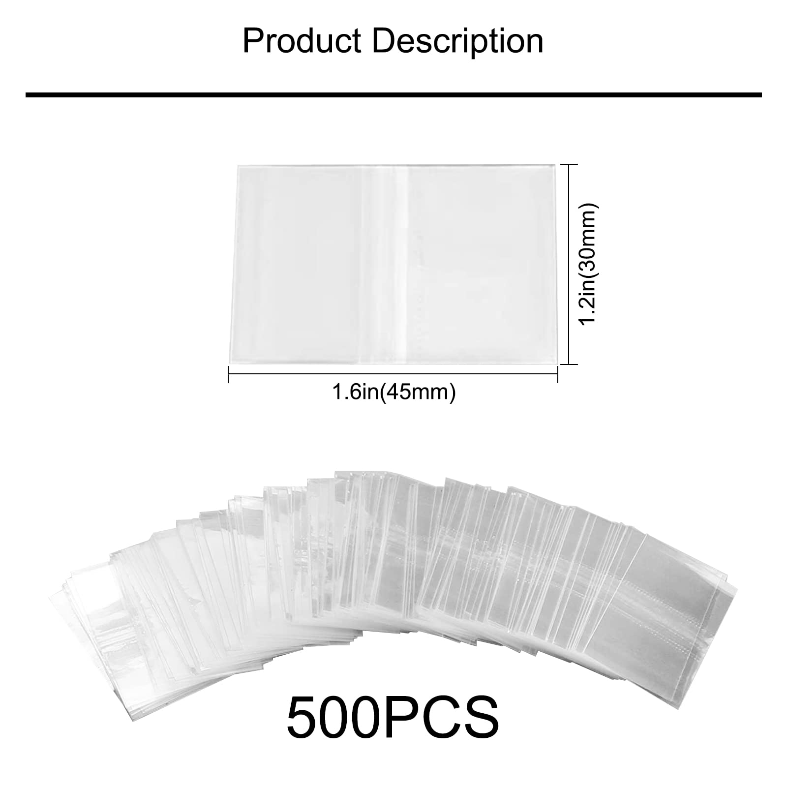 Taśma termokurczliwa, 500 sztuk, 45 x 30 mm, przezroczyste perforowane taśmy termokurczliwe z PCW, taśmy uszczelniające do butelek z olejkiem eterycznym, zakres średnic nakrętek na butelki, 3/4 cala