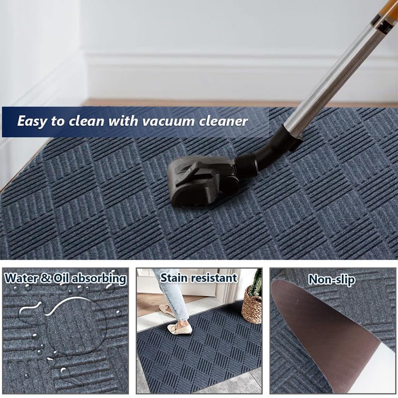 Fasward Hallway Runnner Rug Non Slip Rubber Backing Carpet 6x55 ft Custom Size, Heavy Duty Long Rug for Entryway, Kitchen, Garage, Stairs, Front Door, Laundry Room, Commercial Use