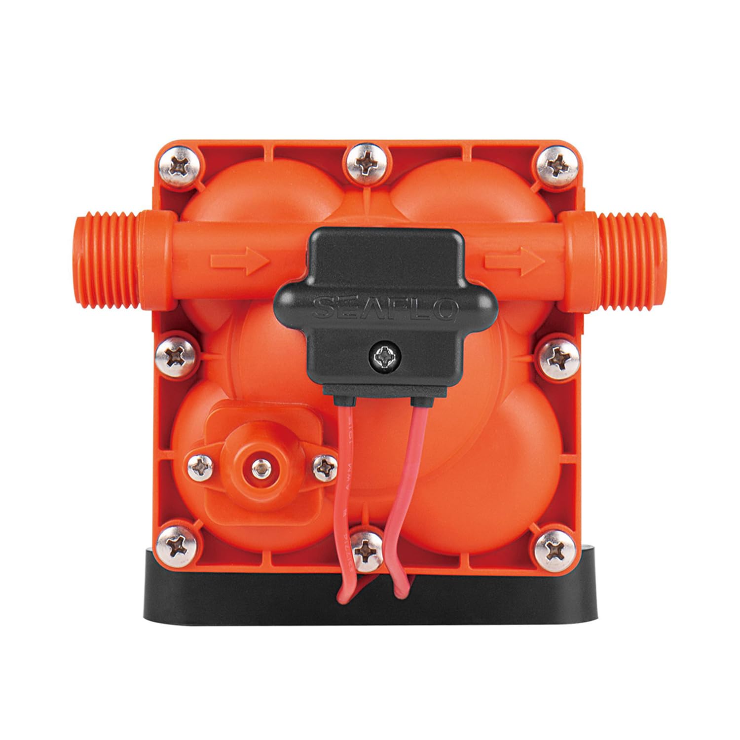 LIGHTEU®, Seaflo DC 24V 11,3 LPM 3,8 bar 42S Autocebante con bomba de membrana de bypass para agua según necesidad para autocaravana, yate SFDP2-030-055-42