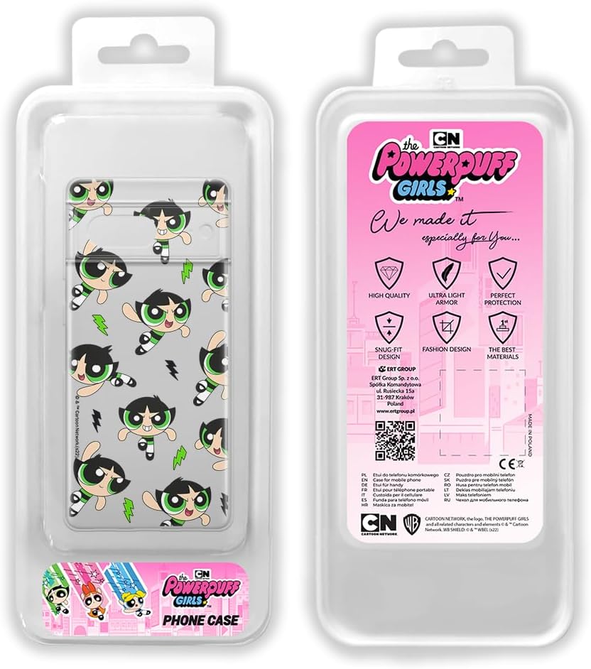 ERT GROUP Mobile Phone Case for Google Pixel 7 Original and Officially Licensed The Powerpuff Girls Pattern 009 Perfectly Adapted to The Shape of The Mobile Phone, Partially Transparent