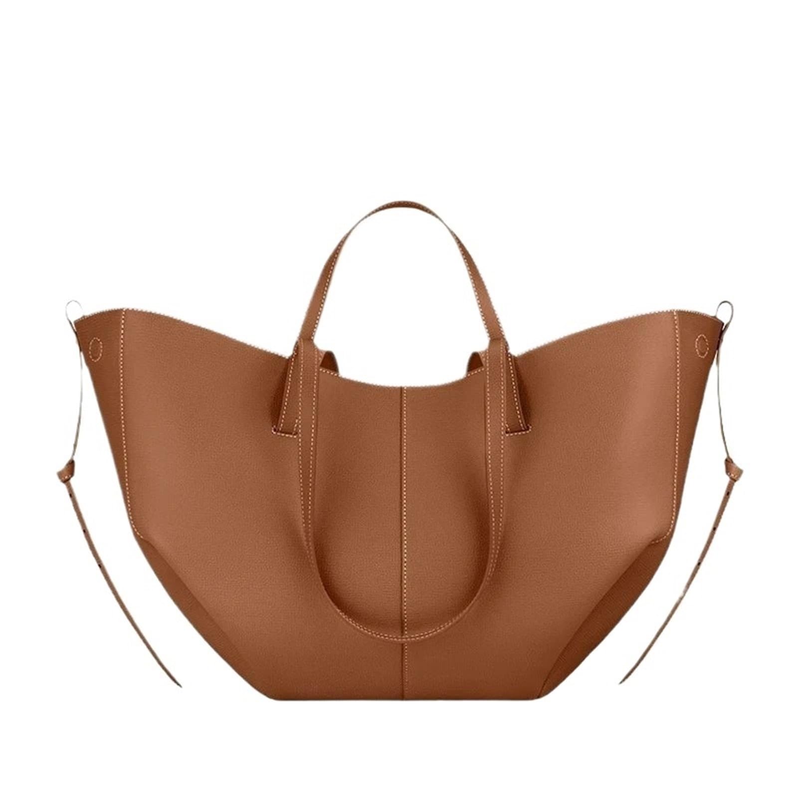 Sac à main pour femme grand fourre-tout de voyage en cuir camel