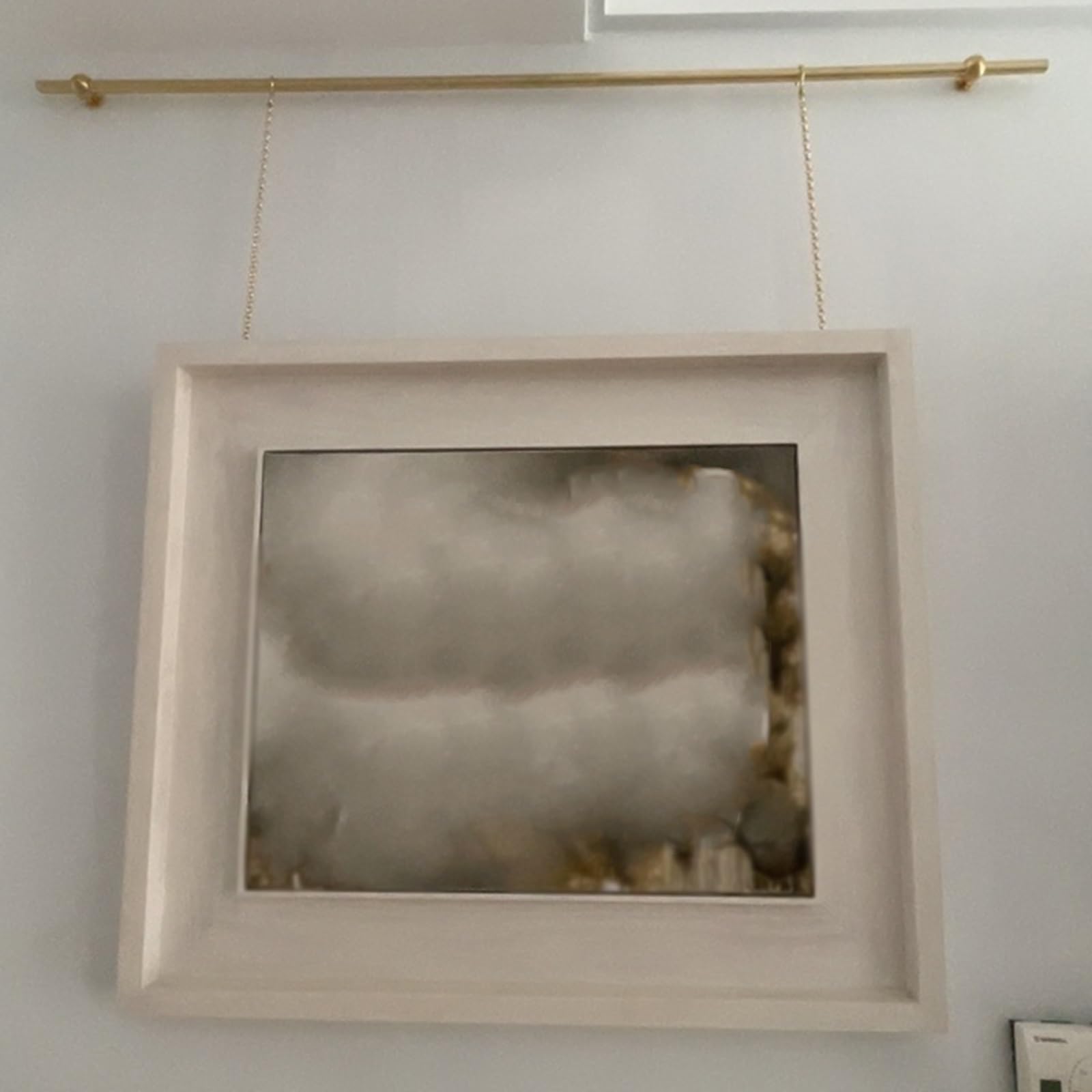 Kit de barra para colgar cuadros con ganchos ajustables para decoración de pared en el hogar, estudio u oficina
