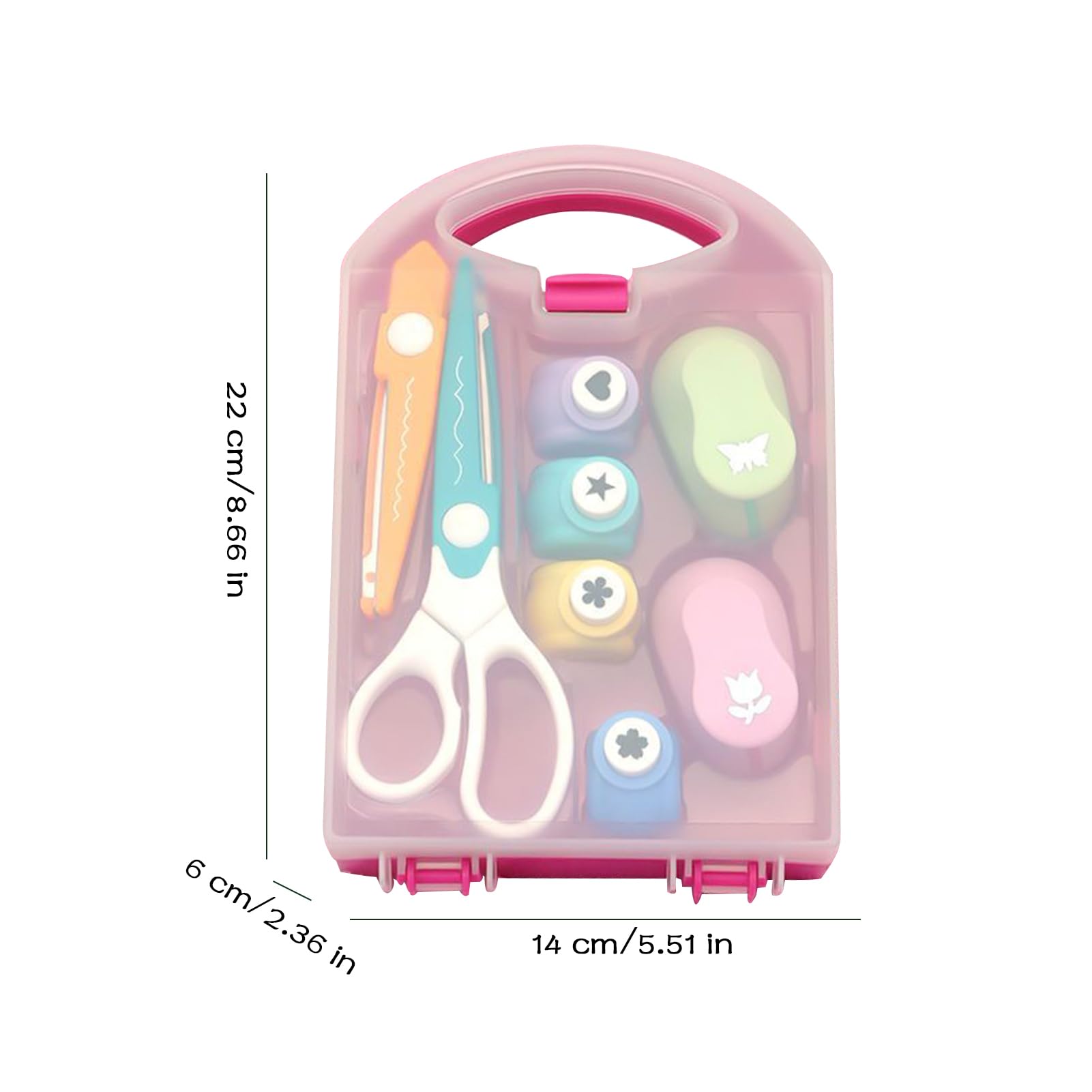 Ensemble De Bricolage Créatif Pour Enfant, Outil De Forme De Perforatrice, Ensemble De Ciseaux D'artisanat, Emporte-pièces De Forme Pour Les Projets De Bricolage Et De Bricolage