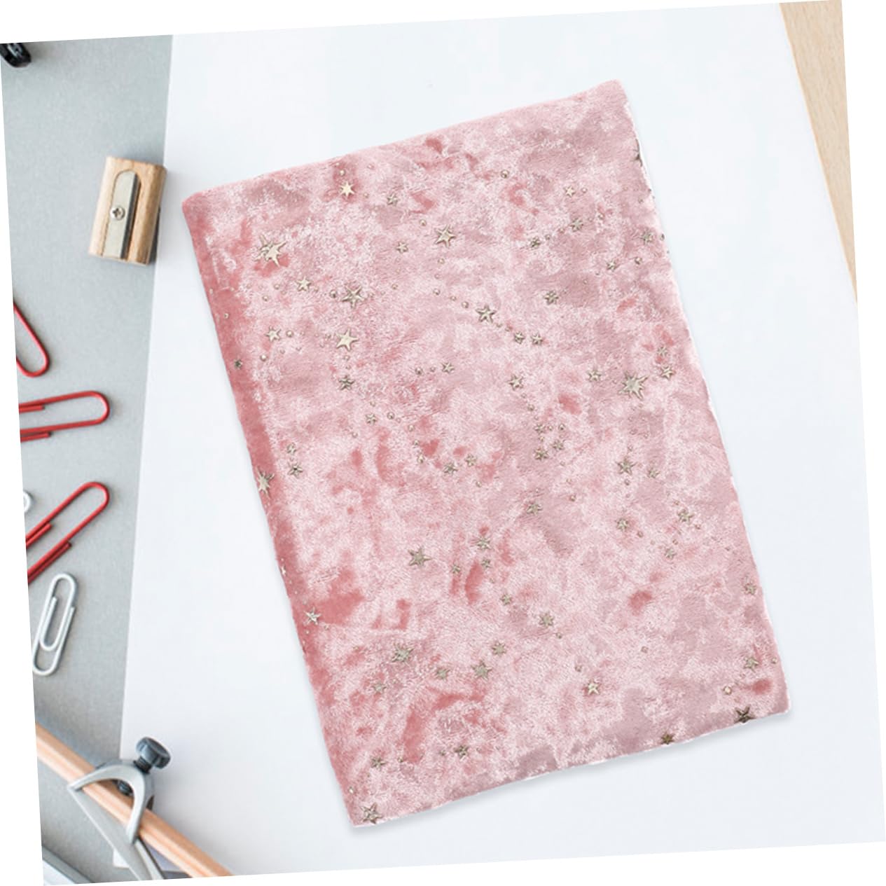 SHINEOFI 5 Stück Bucheinband aus Stoff buchumschläge für schulbücher bücherumschläge für schulbücher Schutz Abdeckung dekoration Buchleinen zum Binden von Büchern Buchdekor aus Stoff Rosa