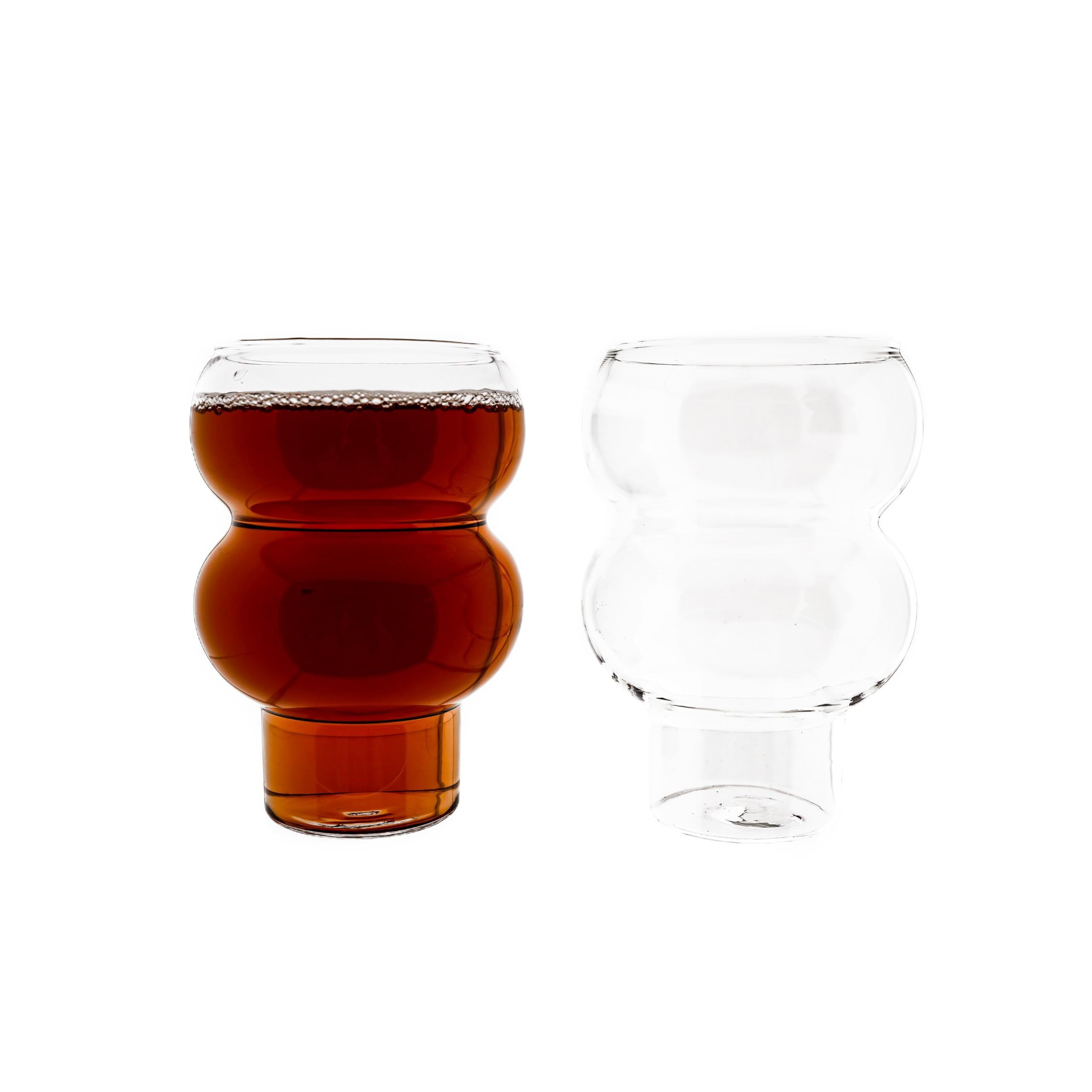 12er Trinkgläser-Set mit Bubble Design, 550 ml, Wassergläser, Transparent, Spülmaschinenfest