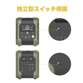 GOLDENMATE ポータブル電源 オリーブグリーン GOLDENMATE ポータブル電源 オリーブグリーン