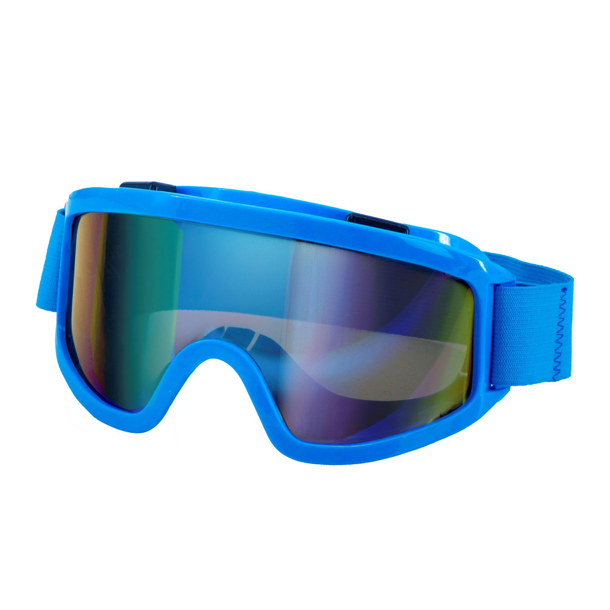 W WIDMANN MILANO Party Fashion - Ski Goggles Snowboard Goggles Blue Accessory for 80s Fancy Dress Costumes
