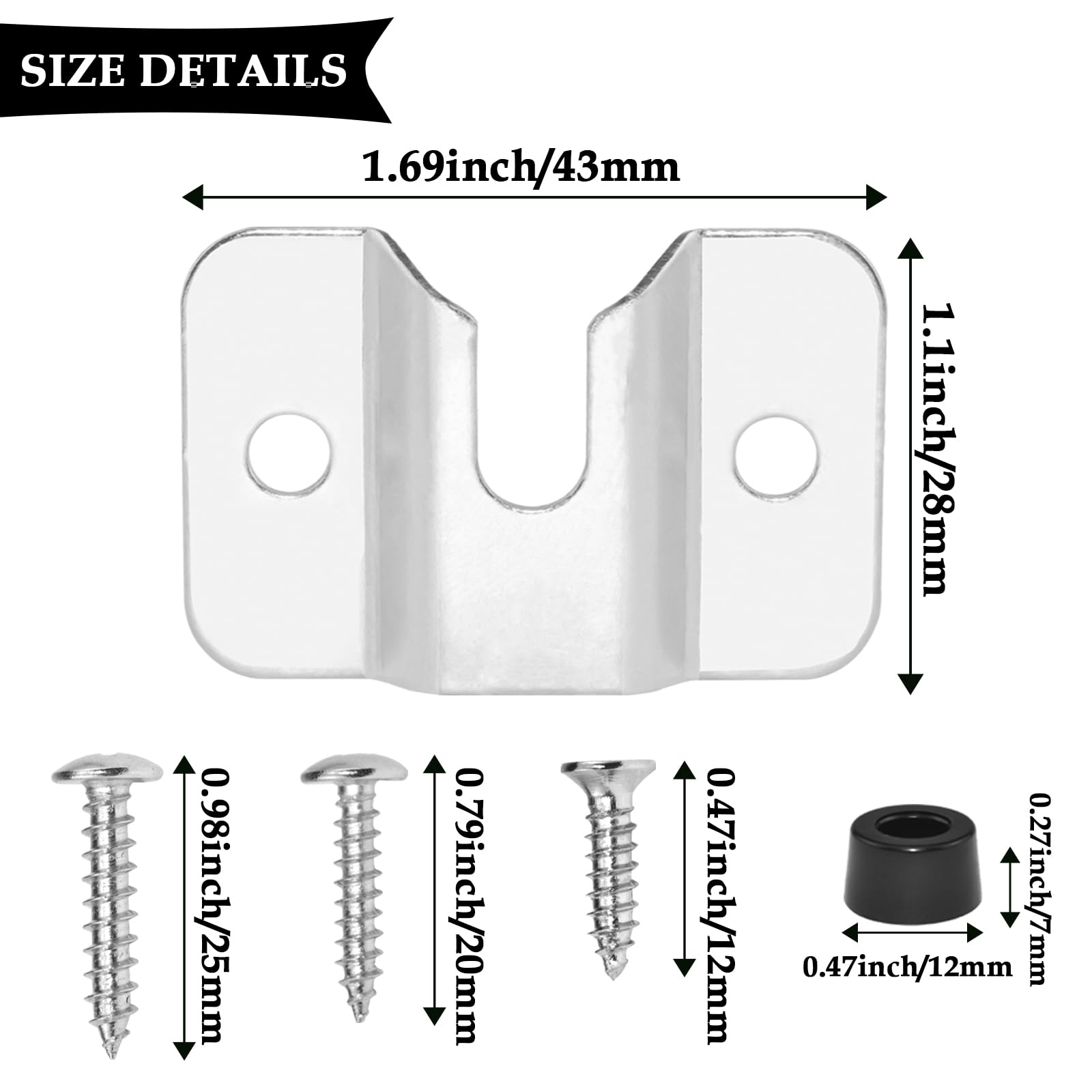 Aifeier ET Dartboard Bracket Hanging Dartboards Mounting Hardware Kit for Dart Games (2 Set)