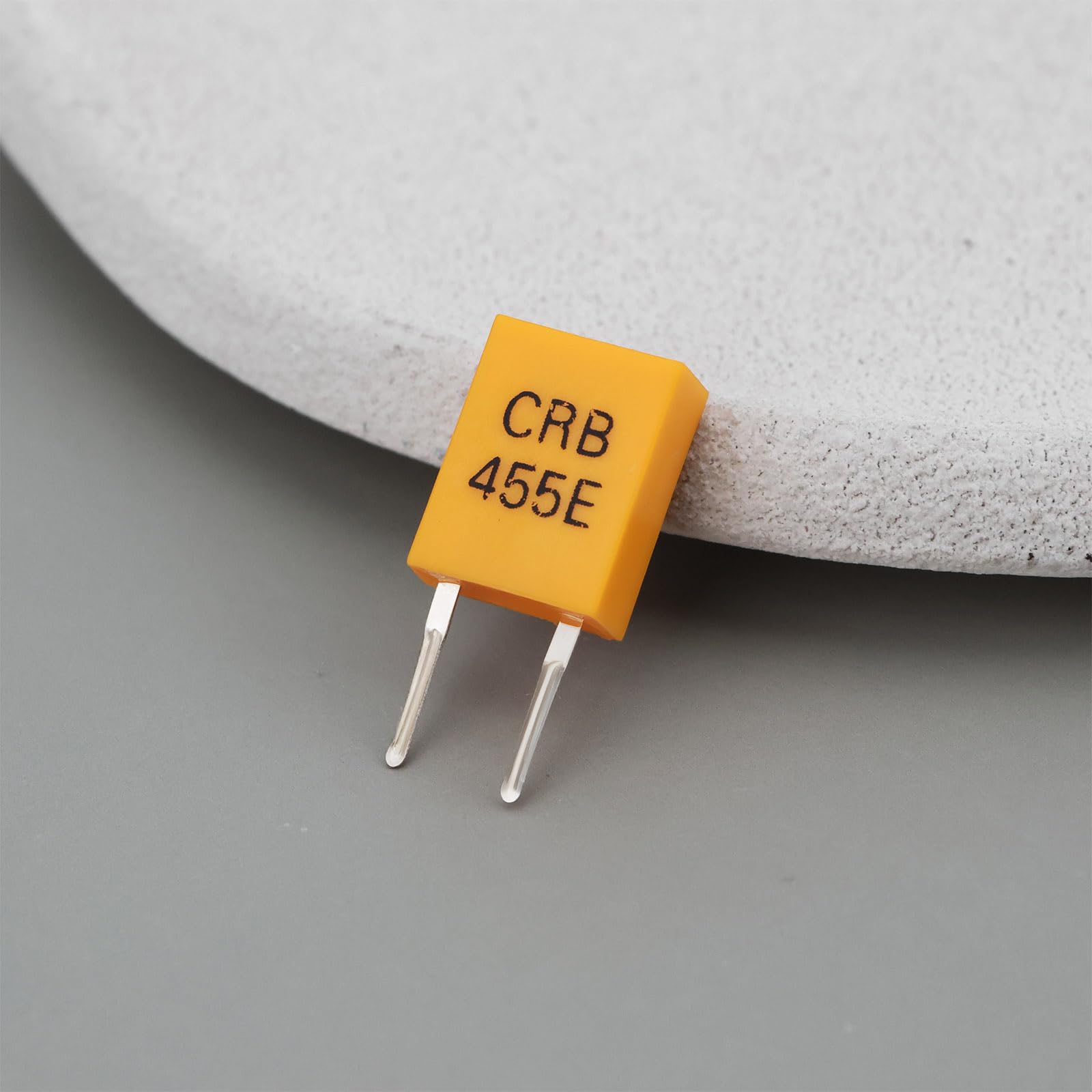 ECSiNG 10pcs di Risonatore in Cristallo Ceramico a 2 Pin a Inserimento Diretto CRB455E 455 KHz Adatto per Radio e Moduli di Ricezione Wireless
