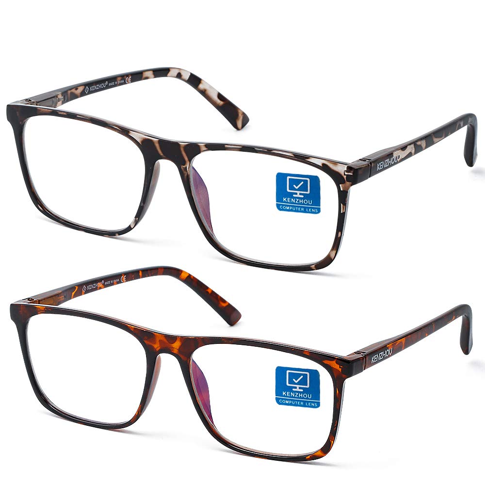 Occhiali da computer per donne e uomini, anti luce blu, antiriflesso, unisex, (Twilight-2)