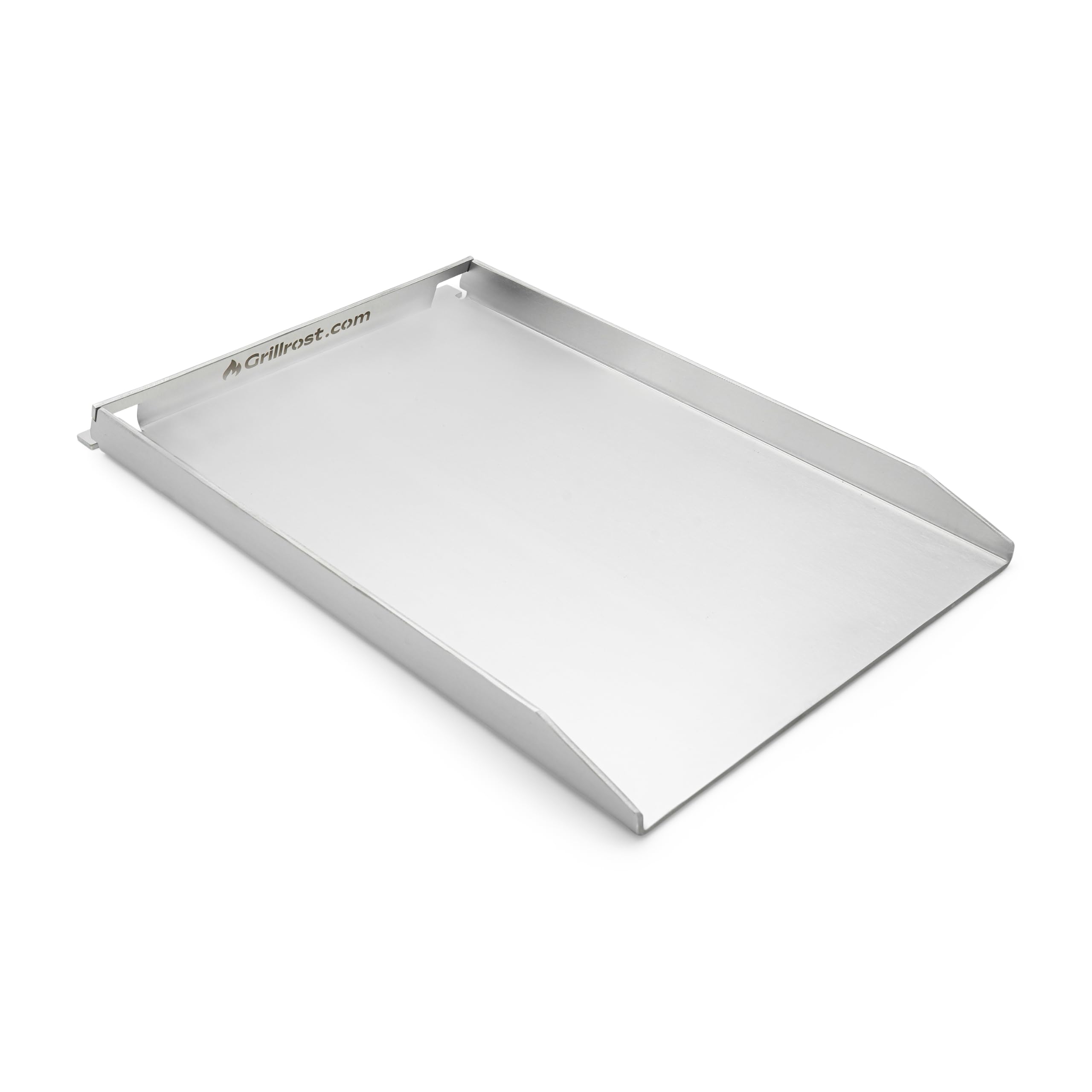 Grillrost.com Das Original Edelstahl Grillplatte | Plancha 45x30cm - passend für Napoleon Rogue (mit Heckbrenner) | 4mm Massiv