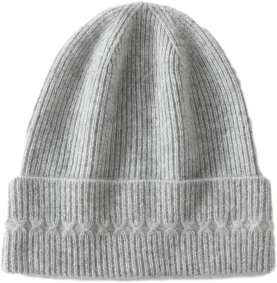 楽しみ Aecsoc] カシミヤ100% ニット 帽子 ぴったり ビーニー 軽量 通気性