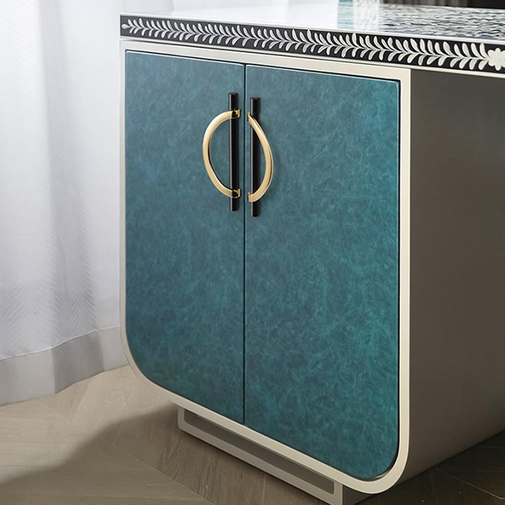 TopHomer 12 maniglie per mobili e cassetti, foro da 96 mm, in lega di zinco, semicircolari, per cassetti, per casa, cucina, porta, cassetto decorativo