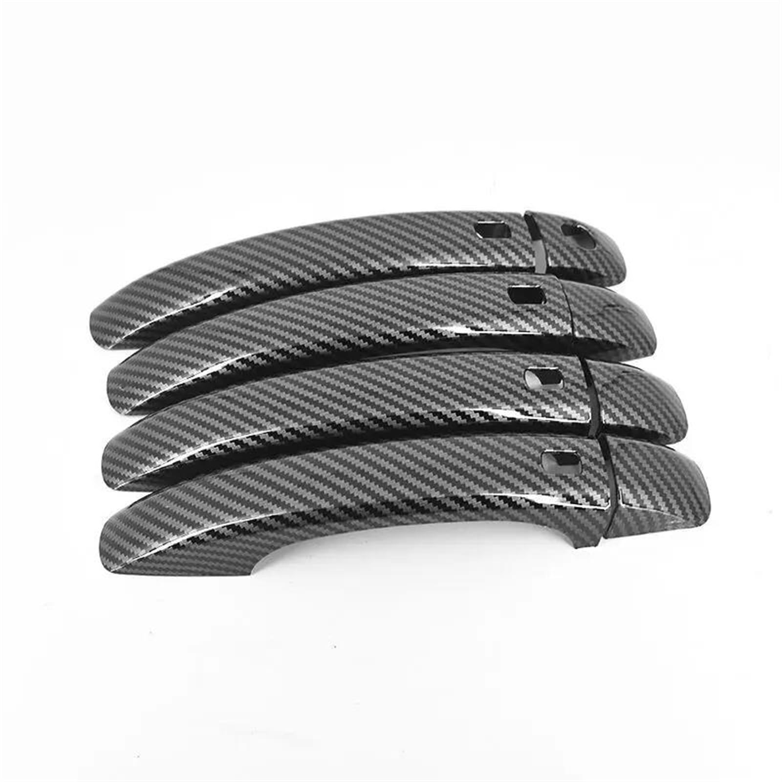 HJKDSZ Car Accessories Door Handle Trim ABS Exterior Strip Cover Decorative for A4 B8 2009-2016(Black)