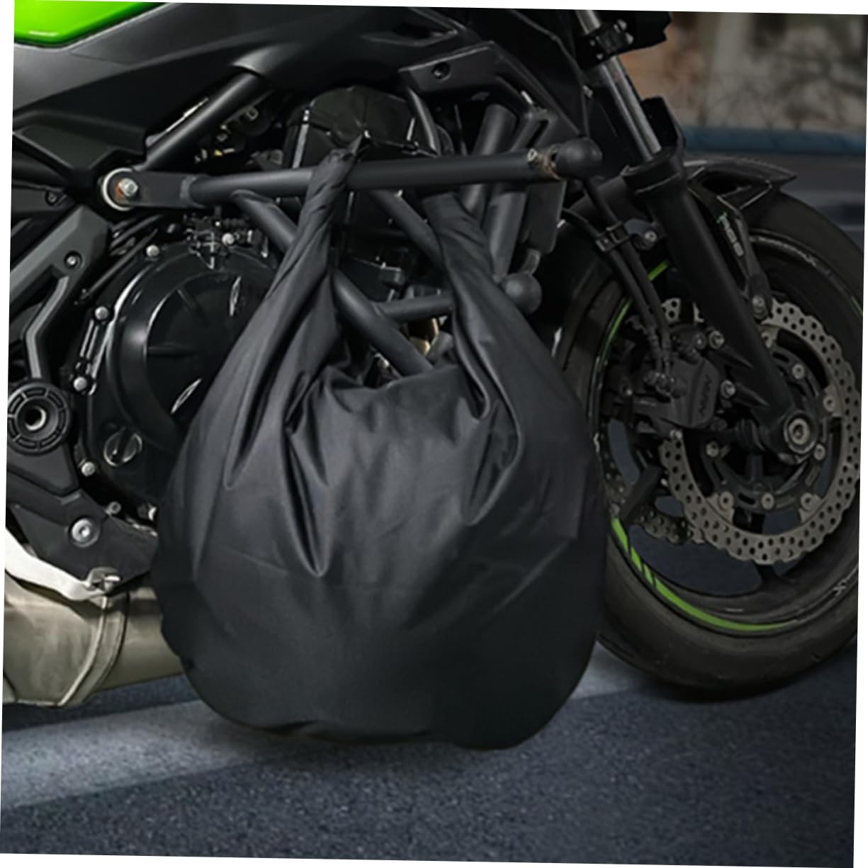 Borsa Porta Casco per Moto, Portacasco Oxford Nero, Leggera e Portatile, Apertura Facile per Riporre Casco in Viaggio