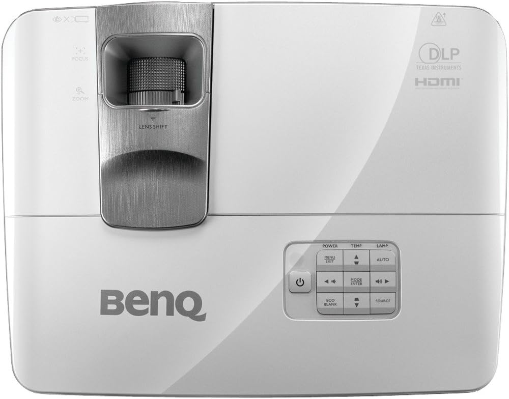 BenQ W1070 Projector top view with lens shift