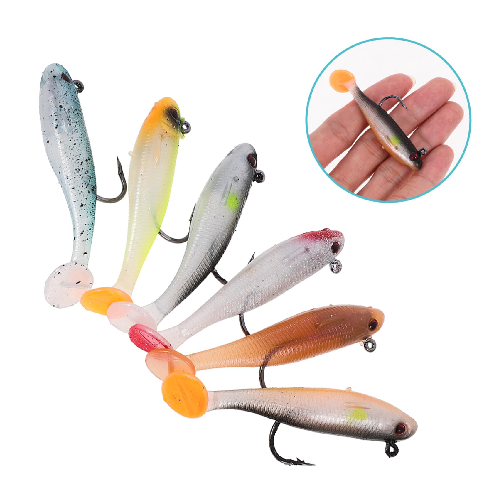 BESPORTBLE Appât pour La Pêche Au Bar Appât De Simulation 3D Leurre De Pêche Coloré Leurres De Vairon Appâts De Natation Leurres pour La Pêche Au Bar Appâts De Pêche Acier Inoxydable