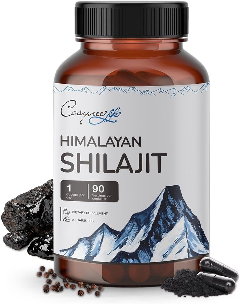 Himalayan Shilajit Capsules | Pure Himalayan Shilajit with 56% Fulvic Acid & 5% Piperine | Shilajit for Men & Women | Energy, Stamina & Vitality Support | 90 Capsules