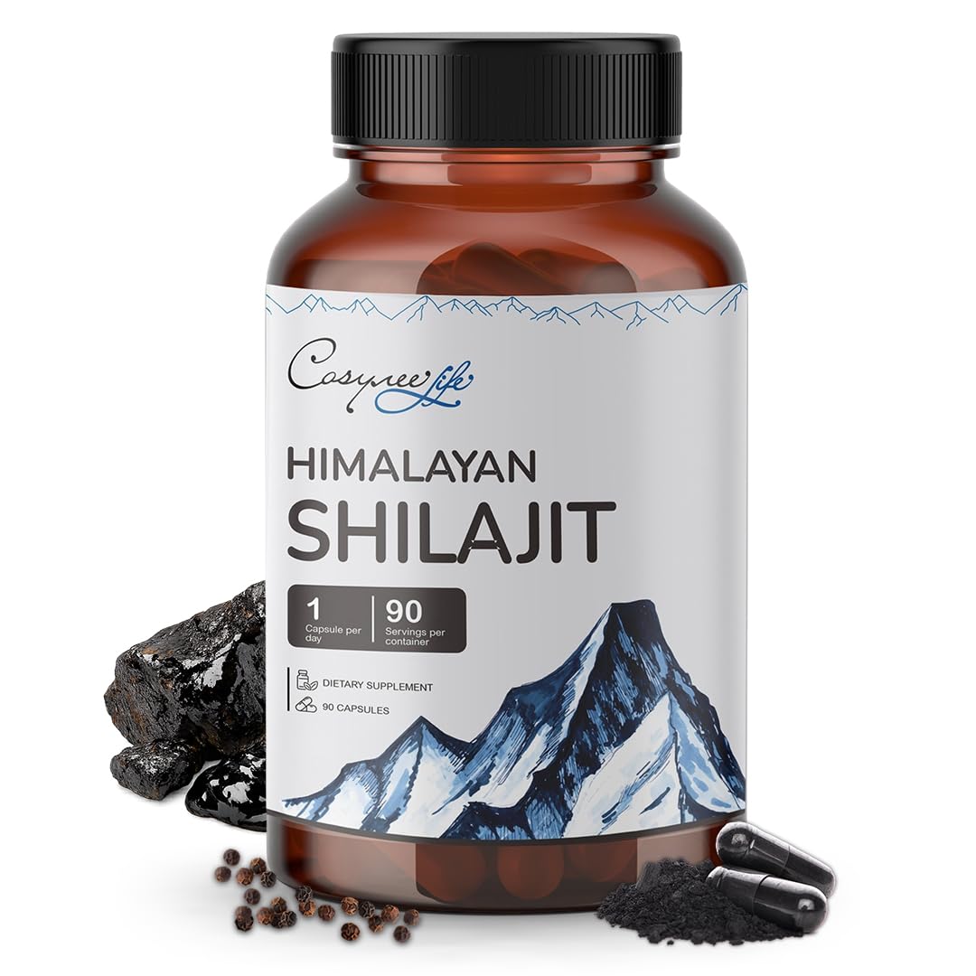 Himalayan Shilajit Capsules | Pure Himalayan Shilajit with 56% Fulvic Acid & 5% Piperine | Shilajit for Men, Shilajit for Women, Fulvic Acid | Premium Capsules for Daily Wellness | 90 Capsules