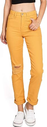 Slim Straight Color Wash Jeans