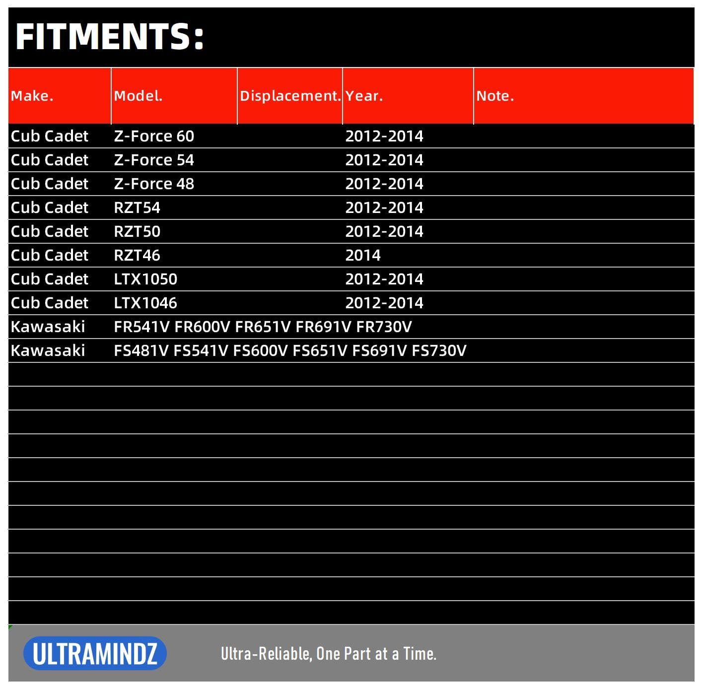 21163-0749 21163-0711 Starter for Kawasaki FR691V FR730V FH491V FS481V FS541V FS600V FS604V Cub Cadet Z-Force 48 54 60 RZT54 RZT50 RZT46 LTX1050 LTX1046 21163-7024 21163-0727 21163-7034