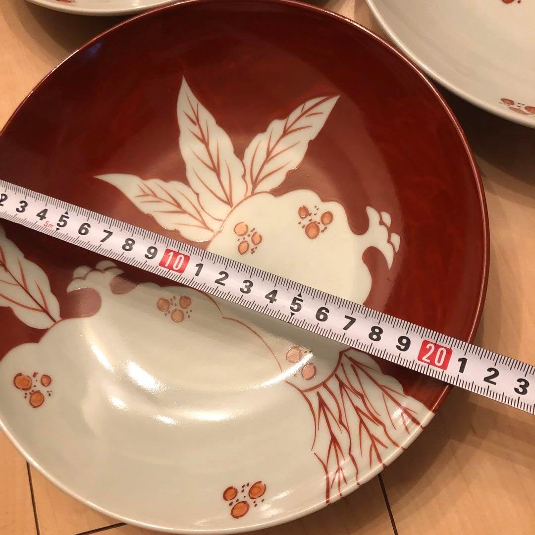 有田焼 有田焼 陶祥窯 大皿 赤絵 3枚