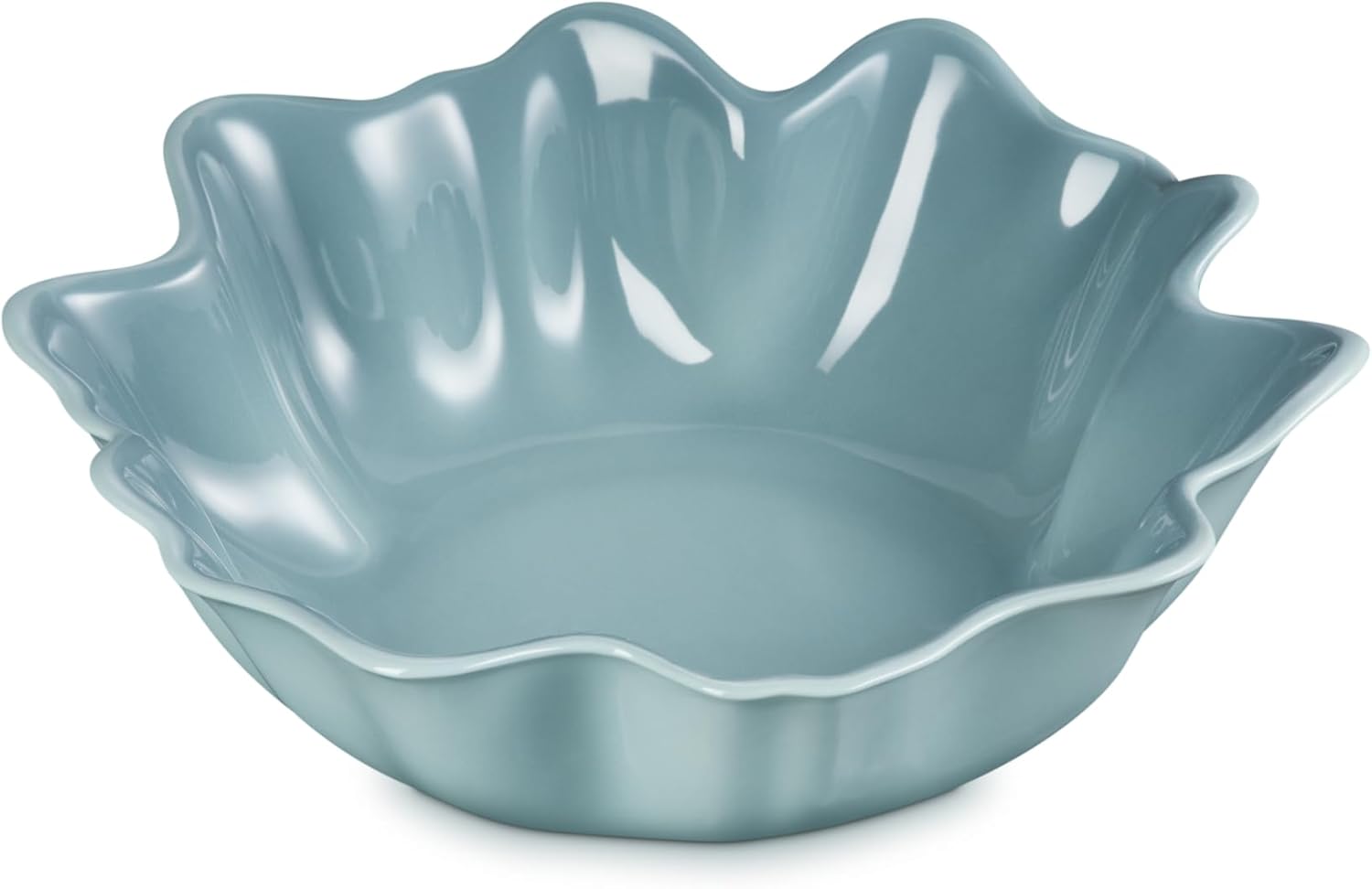 Le Creuset Stoneware Iris Serving Bowl, 15", Sea Salt