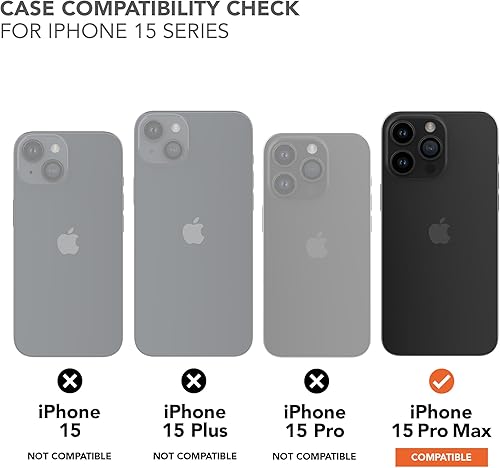 Miniatura 7 de Rokform - Funda para iPhone 15 Pro Max, Clear Eagle 3 Series, funda magnética dual para iPhone, armadura delgada probada contra caídas (transparente)