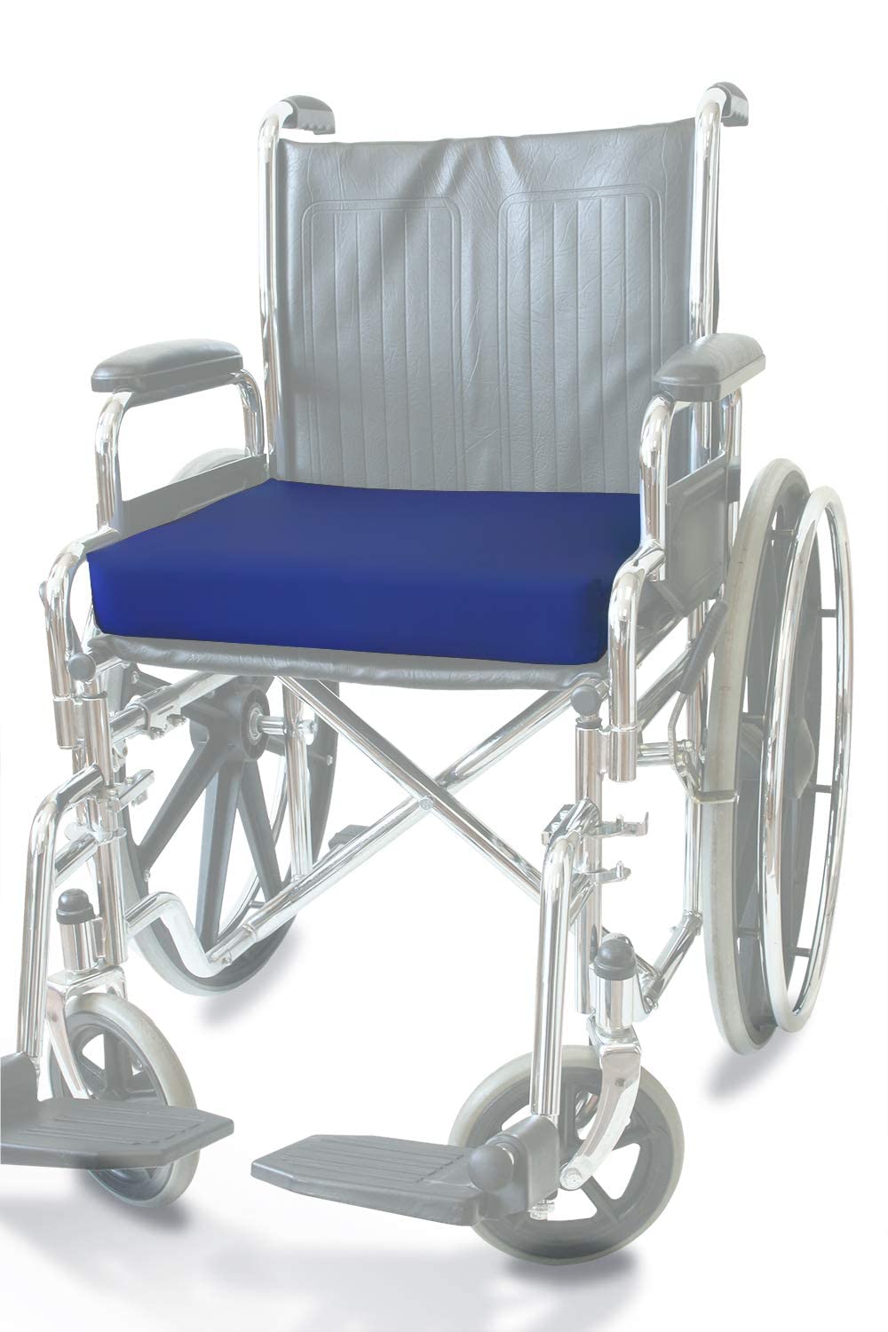 NYOrtho Cojín de gel para silla de ruedas para aliviar la presión, se limpia con un paño, funda antideslizante, resistente al agua, cojín de asiento de gel refrescante cómodo para aliviar la presión