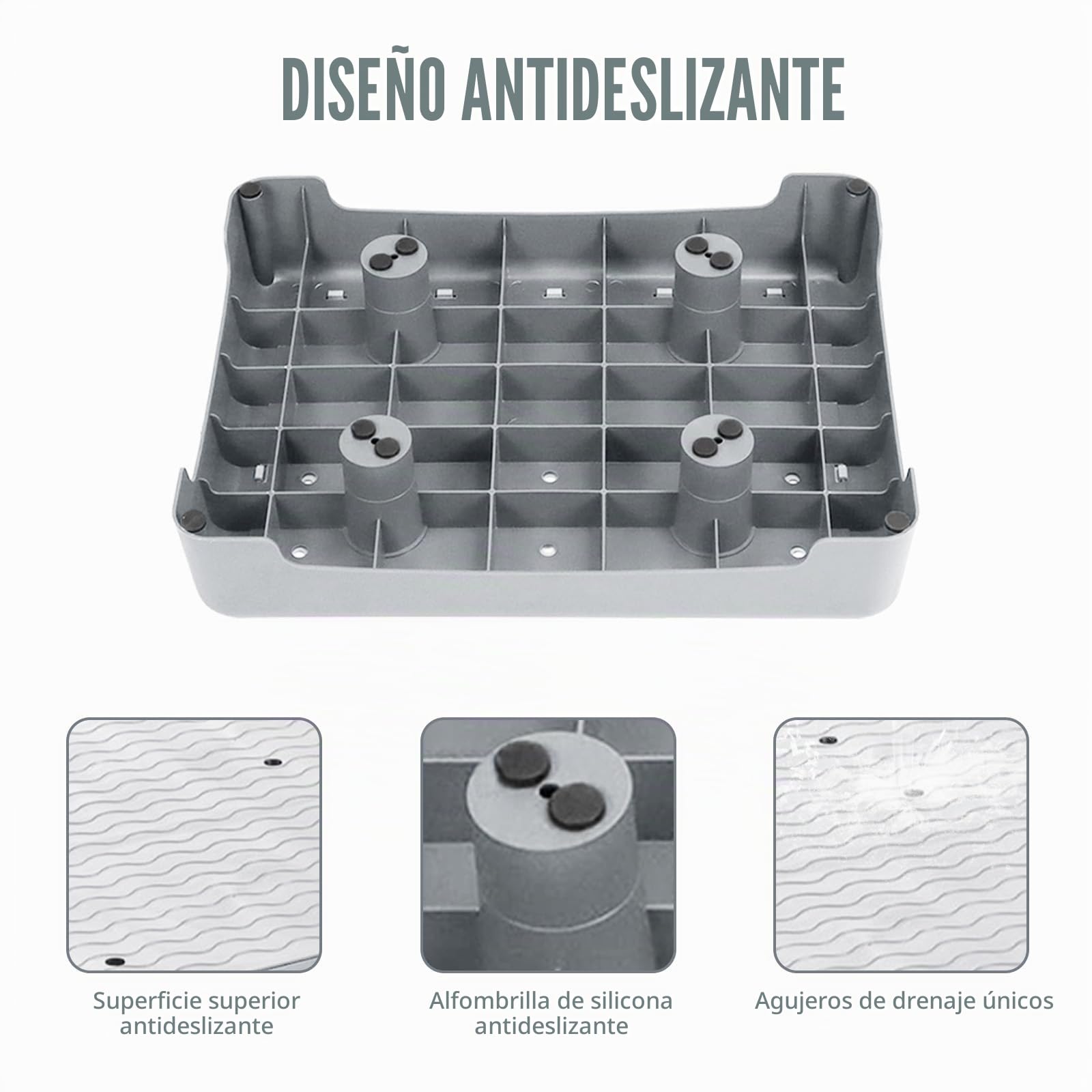 Antideslizante medio escalón 9 cm, escalón portátil y ayuda de entrada, taburete antideslizante de hasta 220 kg, soporta hasta 220 kg, para personas mayores, ducha, bañera, coche, exterior
