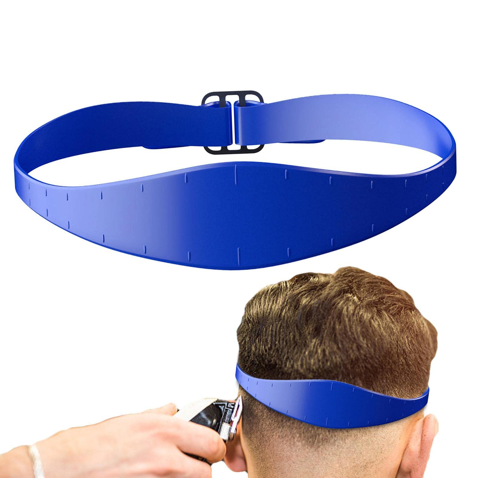 Modello per la rasatura della Scollatura - Taglio di Capelli Fai da Te - Fascia per Taglio di Capelli in Silicone Curvo per la casa Fai-da-Te con rasatura di precisione, Guida conica