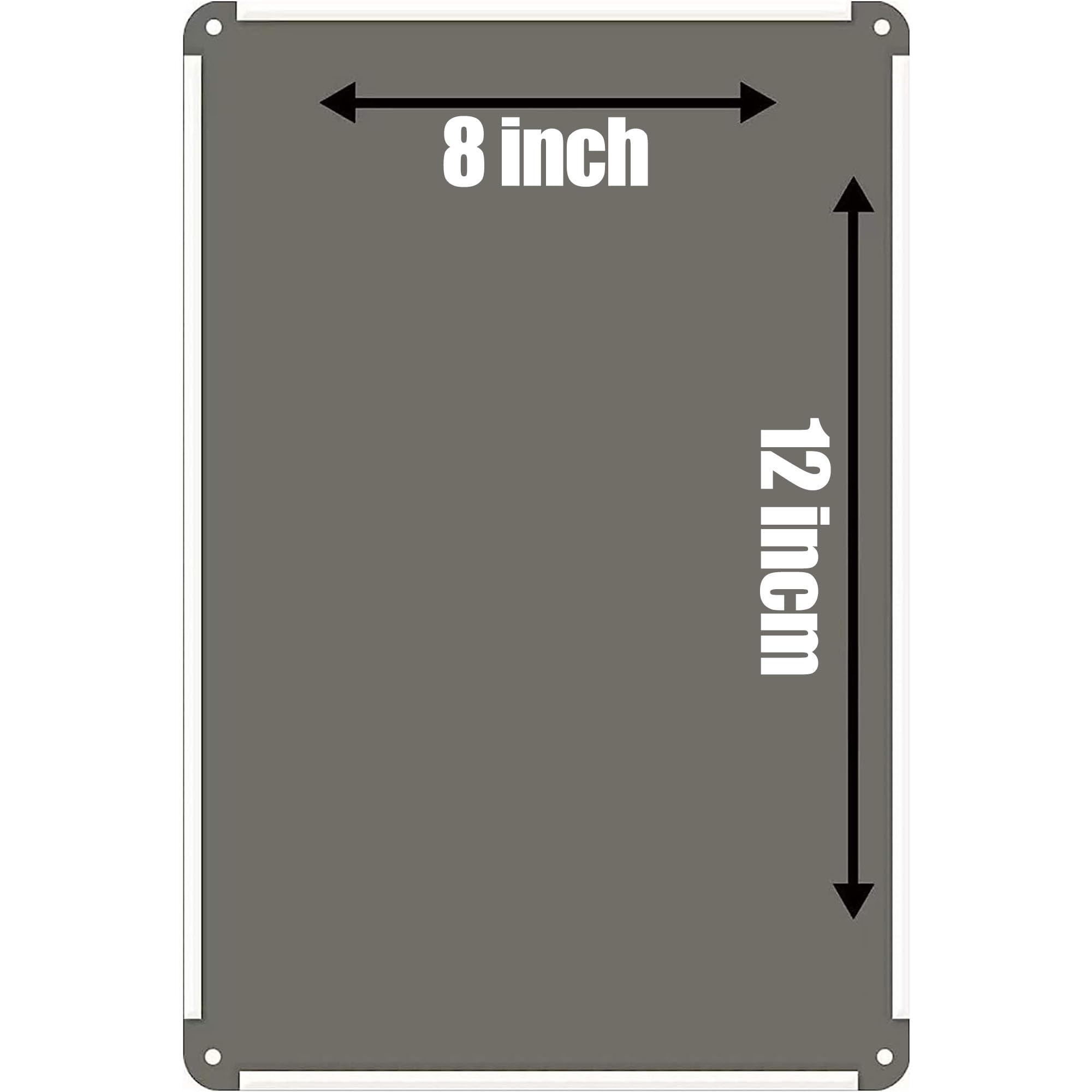 Targhetta Metallica Vintage Personalizzabile - 20.3x30.5 Cm Per Interni Ed Esterni, Decorazione Unica