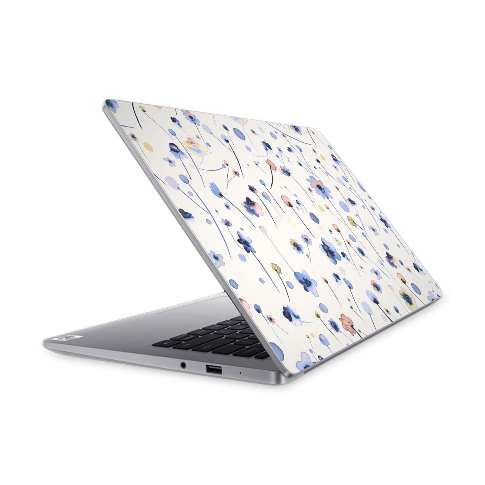 Autocollant PC portable Mi Notebook 14 peau vinyle bleu - 7