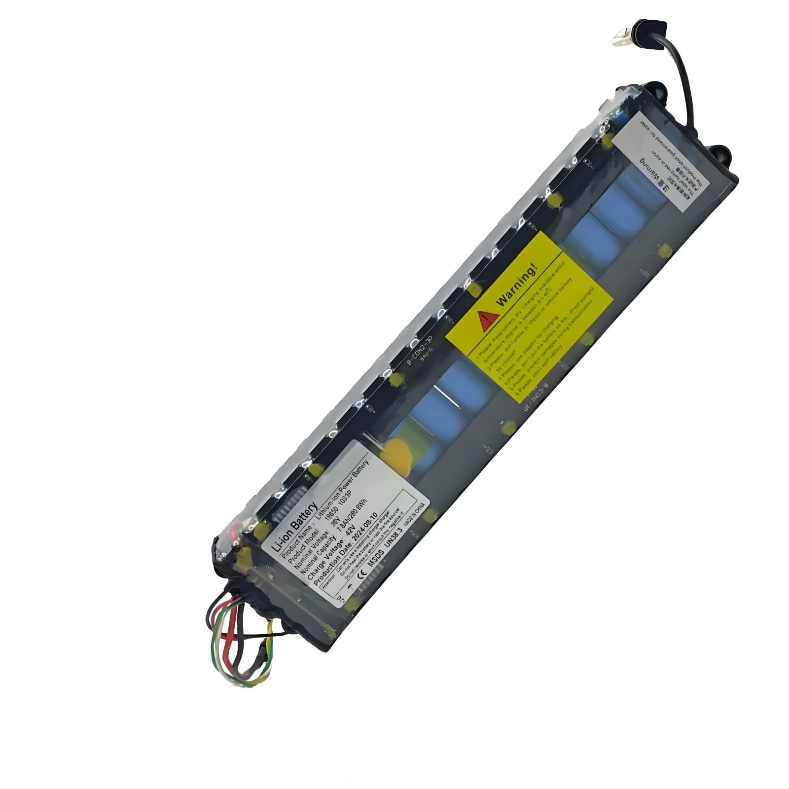 Pack de Batería de Iones de Litio 10S3P 36V 7800mAh con Interfaz de Comunicación de Celdas para Xiaomi M365 Patinete Eléctrico 335×70×40mm Azul