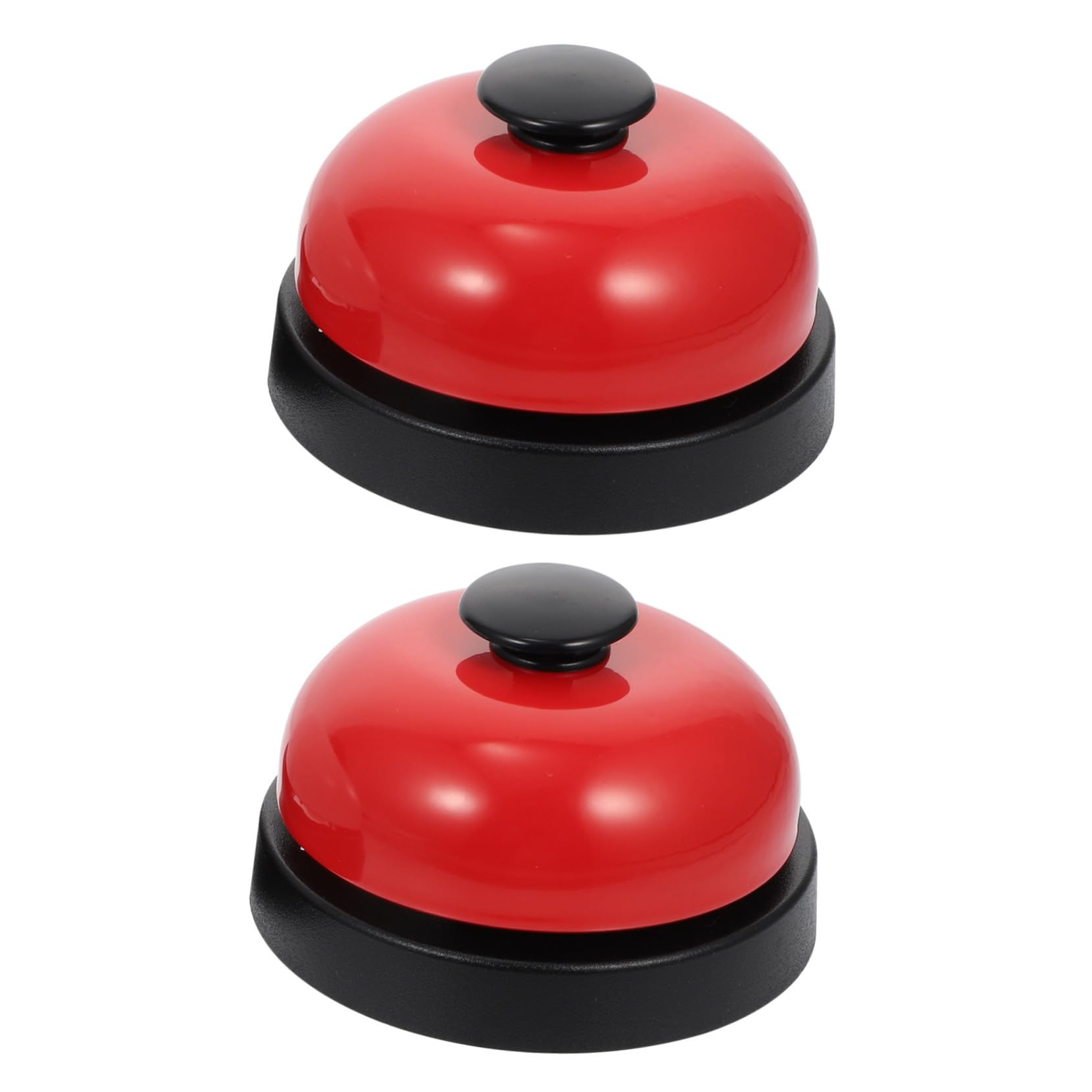 NUOBESTY 2pcs Game Bell Hand Held Bell Loud Call Bell Hand School Bell Bell Customer Bell Hospitals Bell Desktop Bell Hand Jingle Tone Handbell Alarm Clock Plastic Handheld