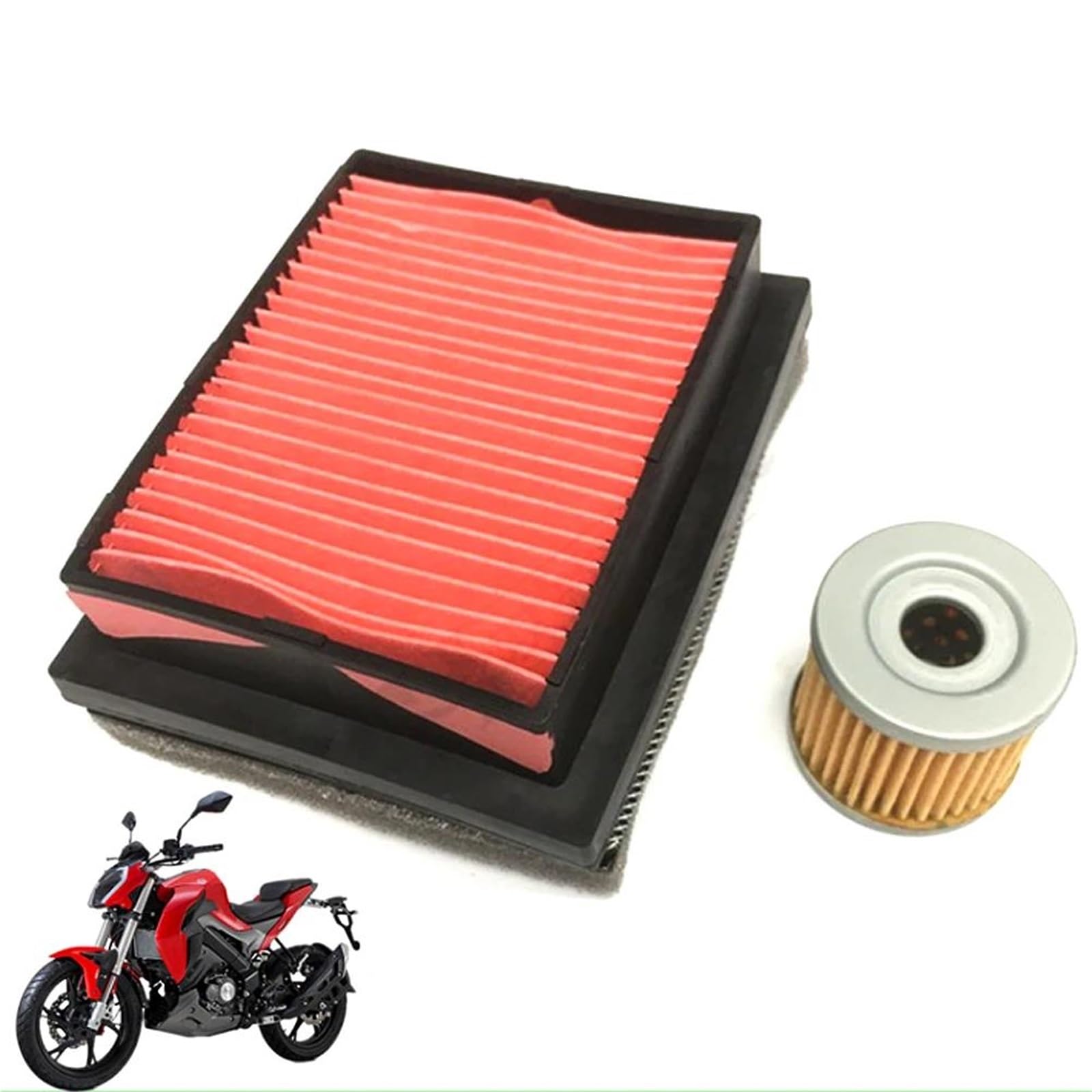 Filtro entrada aire motocicleta Para Keeway RKF125 RKF 125 Elemento De Filtro Aire Para Motocicleta Filtración Filtros Aceite Motor NOLONGNRDX(D)