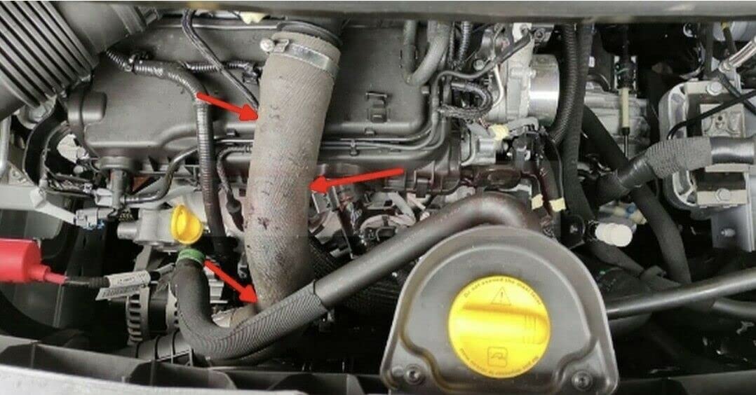 Turboschlauch Ladeluftschlauch Kompatibel mit Renault Master III 2.3 dCi 144603389R